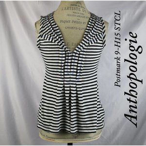 Anthropologie Postmark 9-H15 STCL Striped Blouse